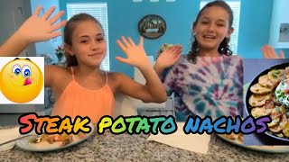 How to make steak potato nachos