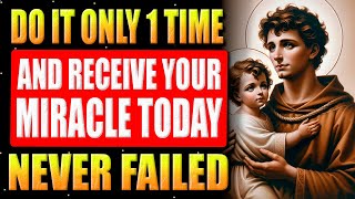 🛑SECRET PRAYER TO SAINT ANTHONY - THOSE WHO HEARD IT SAW THEIR URGENT REQUEST ANSWERED QUICKLY!