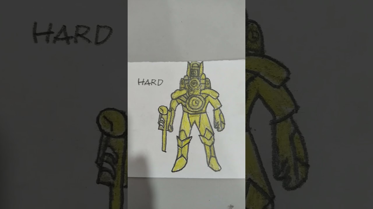 Drawing Titan Clockman Easy Normal Hard 