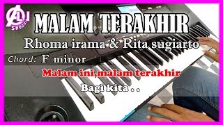MALAM TERAKHIR - Rhoma Irama dan Rita Sugiarto - Karaoke Dangdut Korg Pa300