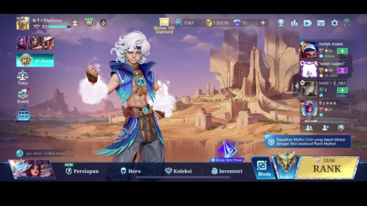 test game mobile legend