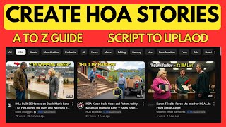 How to Create HOA Stories | Viral Niche YouTube Automation A to Z Guide screenshot 1
