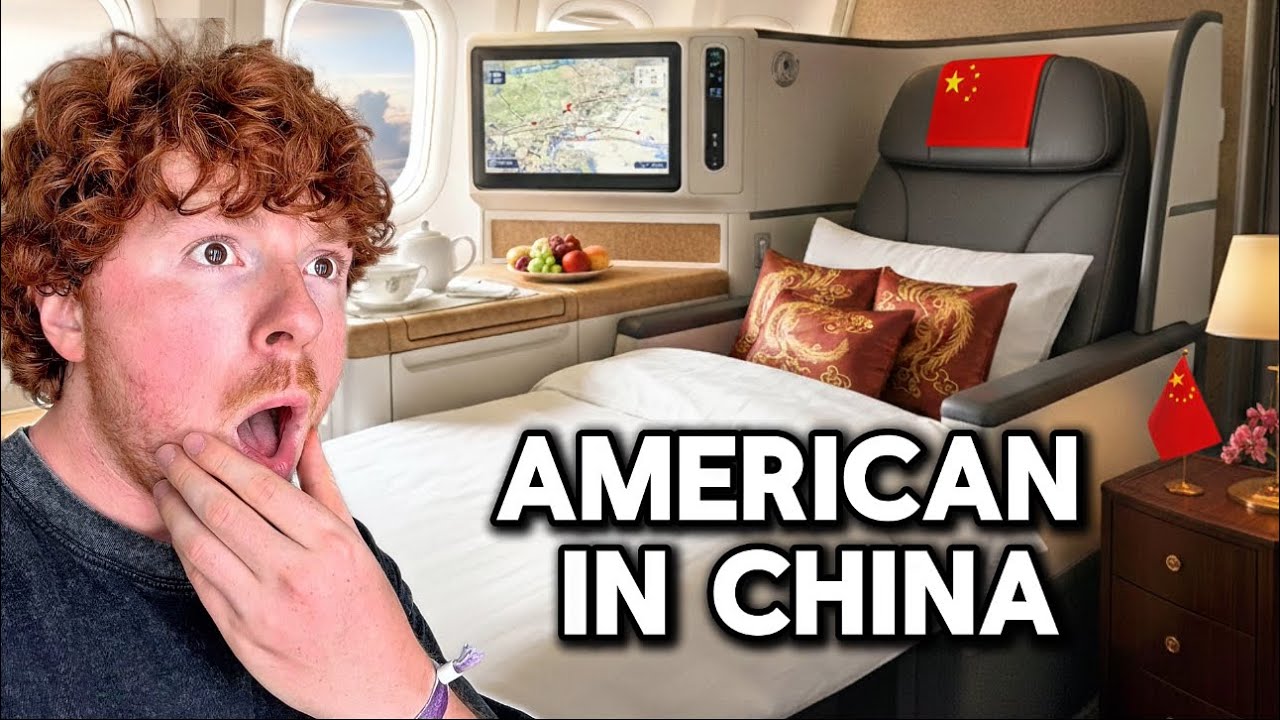 Американец шокирован роскошным перелетом бизнес-классом в Китае 🇨🇳