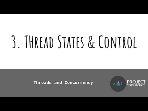 Java Beginner Course - 12.3 - Thread States and Control