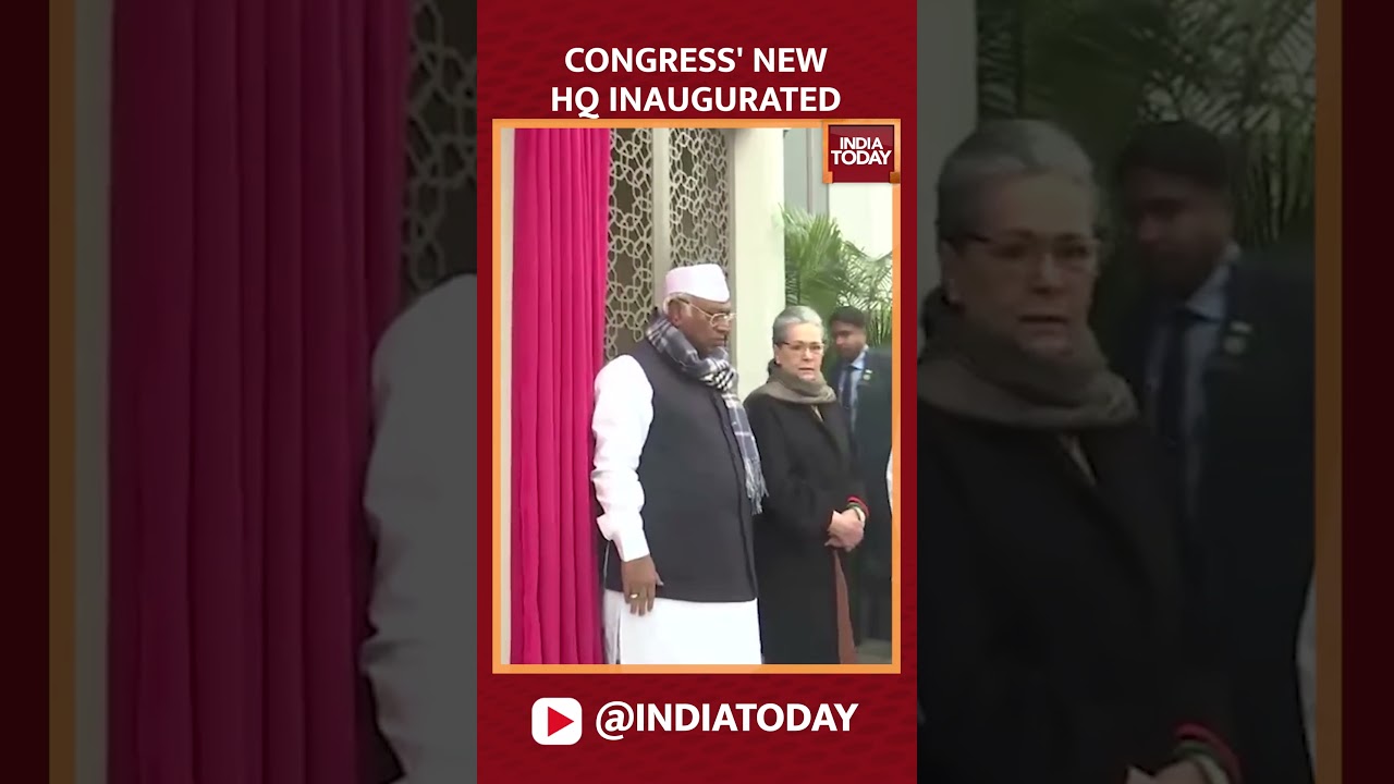 Indian National Congress' New Headquarters Office Inaugurated At Kotla Road, Delhi 