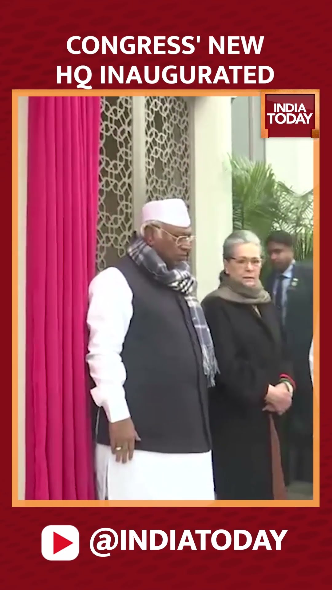 Indian National Congress' New Headquarters Office Inaugurated At Kotla Road, Delhi #shorts #congress