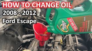How To Change Oil in 2008 to 2012 Ford Escape | The DIY Guide | Ep 163