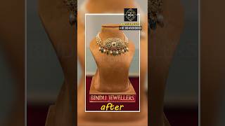 Old Bajuband (Choker) Jewellery Transformation ✨ | Elegant Pearl Choker Design | BJS Bindu Jewellers