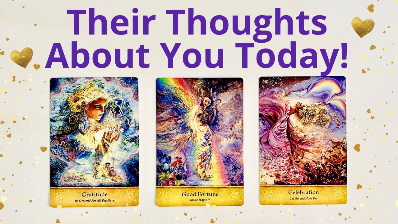 🌈WHAT ARE THEY THINKING ABOUT YOU NOW? 💋 PICK A CARD LOVE TAROT READING ...