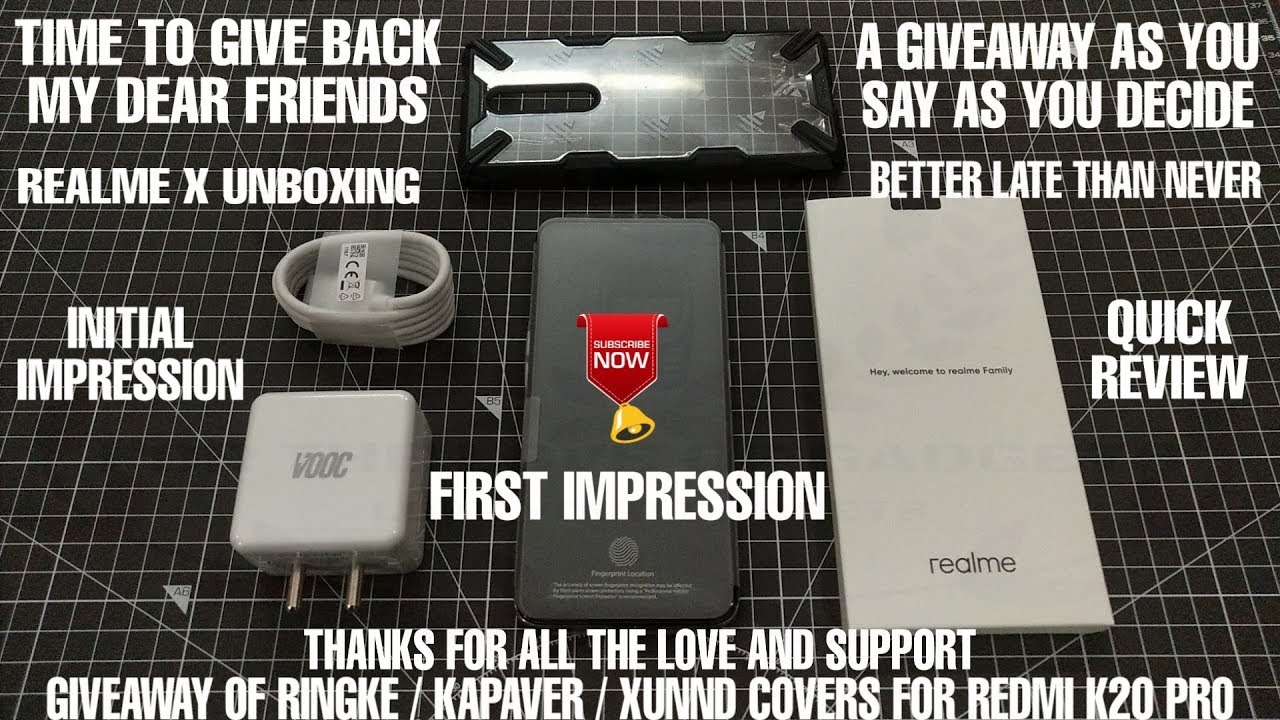 GIVEAWAY BEST COVERS FOR REDMI K20 PRO RINGKE/KAPAVER/XUNND - REALME X REVIEW REALME X UNBOXING