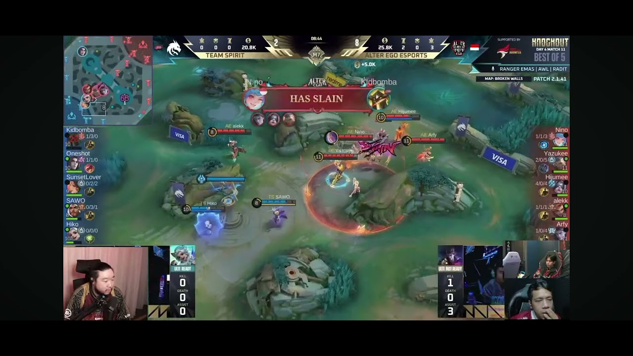 Gg pharsa hijume, reaction ko delwyn,Highlight ALTER EGO VS TEAM SPIRIT GAME 4 M7