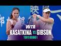Daria Kasatkina vs. Talia Gibson | 2026 Tokyo Round 1 | WTA Match Highlights