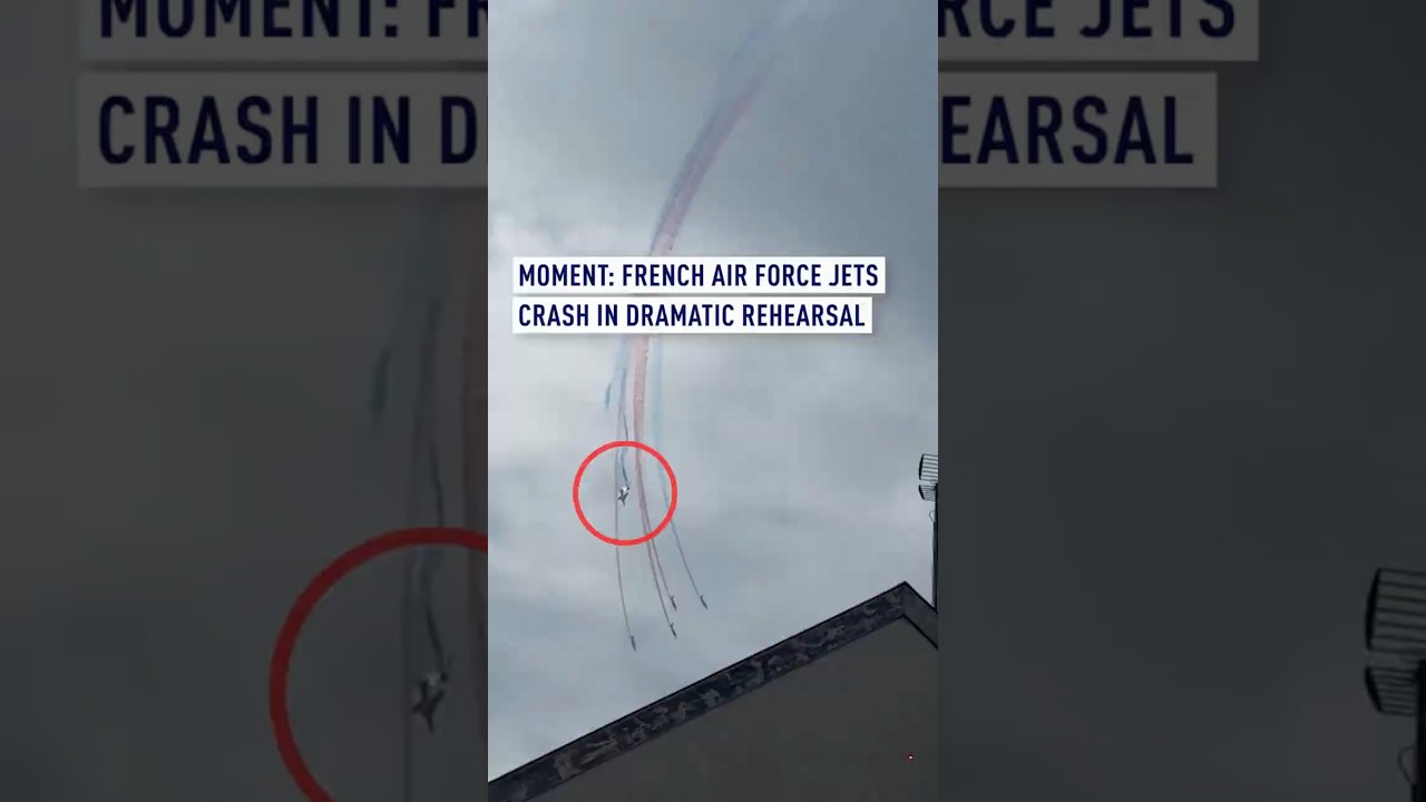 French Air Force Jets Crash in Dramatic Rehearsal
