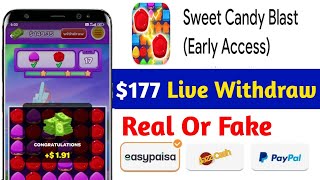 Sweet candy blast se paise kaise nikale | Sweet candy blast app | real or fake | withdraw screenshot 3