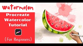 🎨 Juicy Watermelon Procreate Watercolor Tutorial 🍉 EASY TricksBeginners!