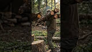 Survival in the forest: building a mud house🏡🔥 #shorts #youtubeshorts  #viralshorts #trending #ai