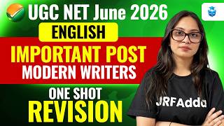 UGC NET English 2026 | Important Post Modern Writers One Shot Revision | JRFAdda