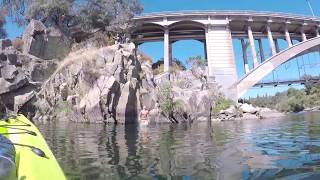 Kayaking Lake Natoma, Folsom, Cliff Jumpers 7/31/2019
