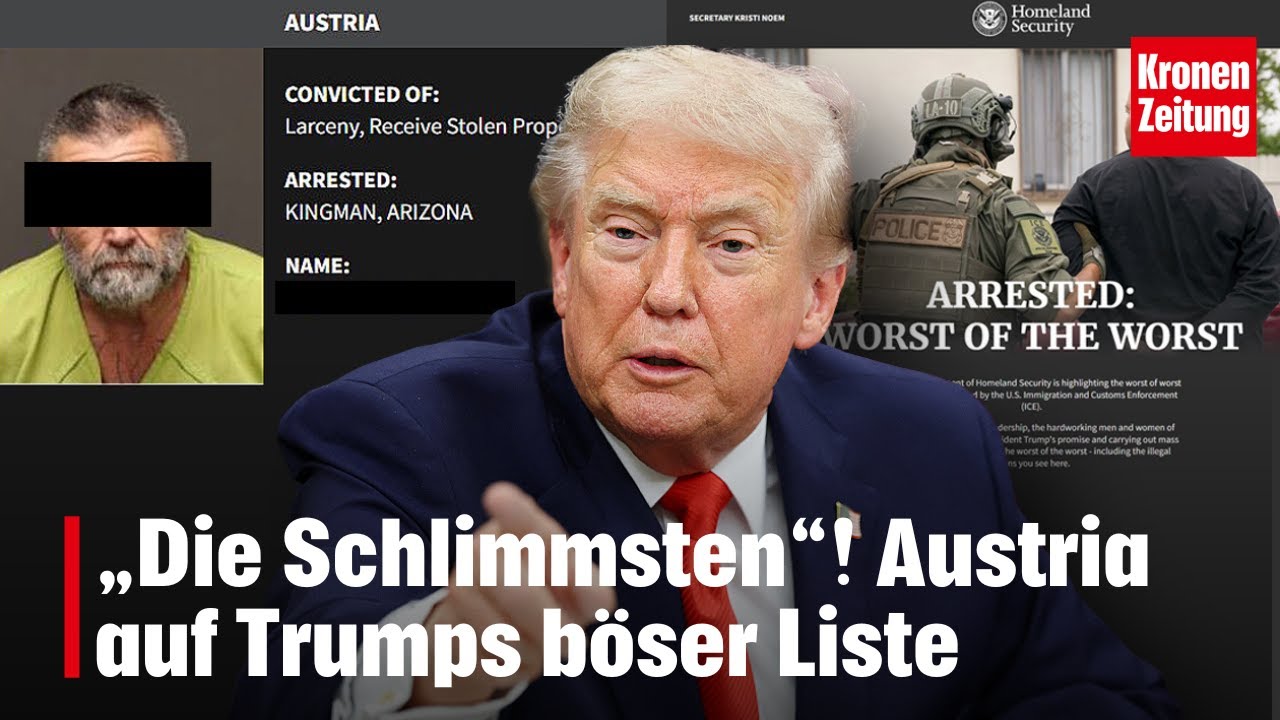 „Die Schlimmsten“! Austria auf Trumps böser Liste | krone.tv NEWS