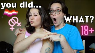 REACTING TO YOUR LESBIAN CONFESSIONS w/ MY WIFE