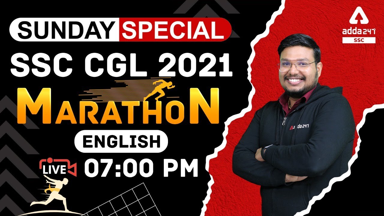 Sunday Special SSC CGL 2021 | English Marathon Preparation for SSC CGL