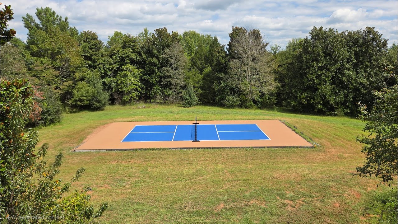 We built a pickleball court in our backyard!!