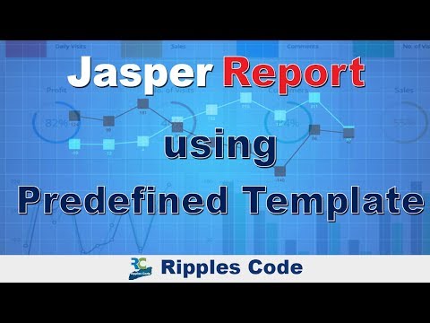 Jasper Report Tutorial 3-Creating simple Jasper Report with predefined template