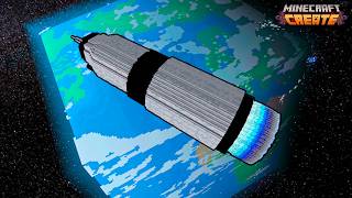 I went to SPACE in the Minecraft Create Mod!