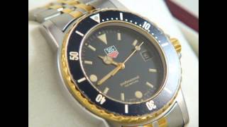 TAG Heuer 1500 Submariner Man Big Size 43mm Twotone with a Black dial 925.206G-2