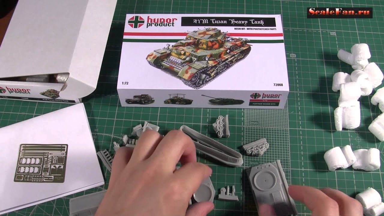 41M Turan heavy tank (Hunor product 1:72) - YouTube
