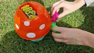 Unboxing Bubble Blowing Toadstool Machine Mushroom Bubbles Tesco Go Play