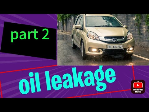 Honda diesel engine oil leakage part 2 - YouTube