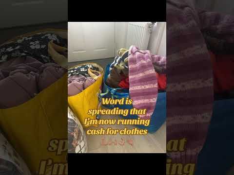 Cash for clothes - £1 per kilo 💰 #cash4clothes #recycledfashion♻️ #ukreseller