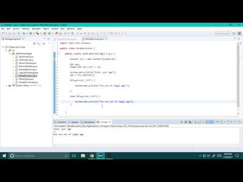 Intro to CSI 201 - Java Tutorial #8, More on Decision Structures and Logic