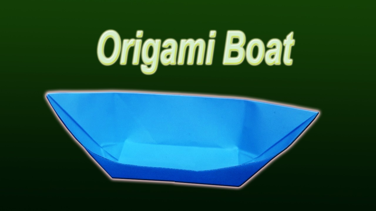 Simple Origami Boat Step-by-Step Tutorial - YouTube