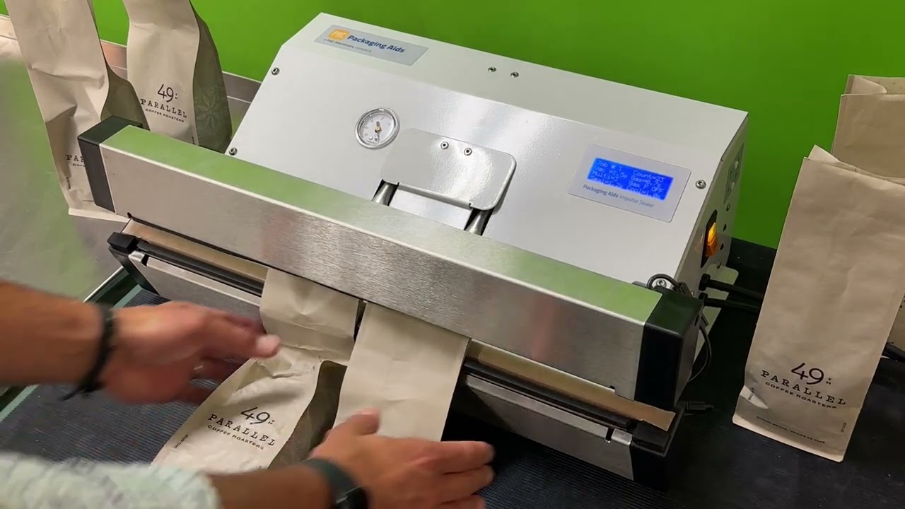 Coffee Pac Lite - Vacuum Nitro Gas Flush Sealer for Whole Bean and Ground Coffee