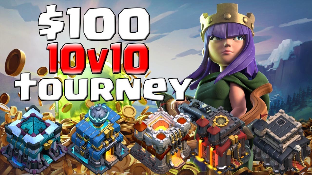 $100 10v10 *TOURNEY* LiveStream Weekly CoC Tournaments | Clash of Clans