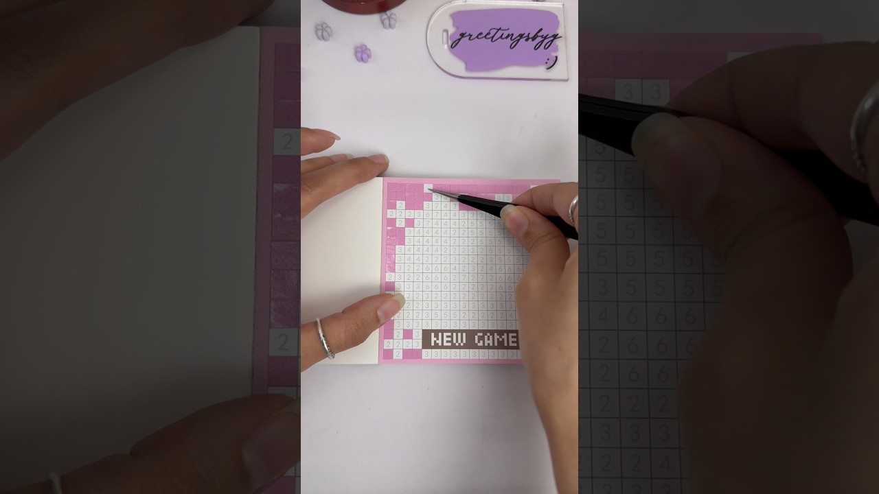 ASMR DIY pixel art #craft #diy #asmr #pixelart #shorts #trending #viral #asmrsounds #creator #artist