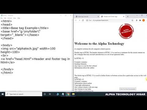 Base tag in HTML in hindi || By : Anu Monga