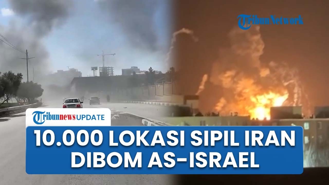Konflik Timur Tengah Memanas! Serangan AS-Israel Hantam 10.000 Lokasi Sipil Iran