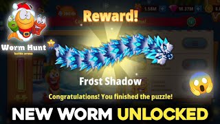 NEW WORMS UNLOCKED 😱 In Worm Hunt | Winter Season Worm Unlocking CLEMENTINE and FROST SHADOW Worms screenshot 2