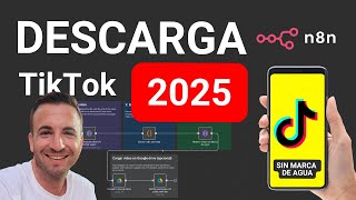 Cómo Descargar Vídeos de TikTok sin Marca de Agua (Tutorial n8n) screenshot 3