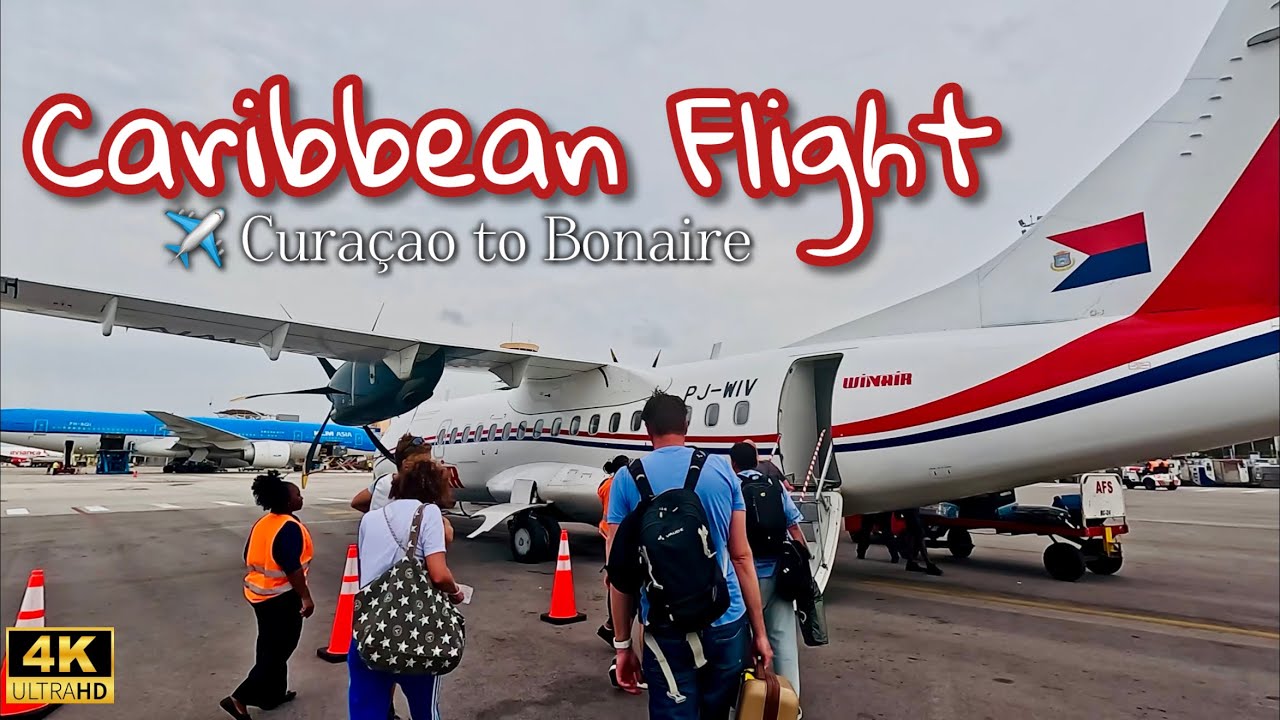 Caribbean Flight | Curaçao to Bonaire in 4K