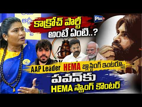 పవన్‌పై హేమ ఫైర్..! కాక్రోచ్ పార్టీపై సంచలన కామెంట్స్ | AAP Leader HEMA Blasting Interview 🔥