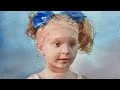 [full lesson] Watercolor portrait painting of a young girl