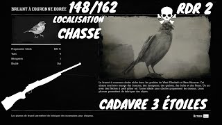 Tout Les Animaux: 148/162  Le Bruant à Couronne Dorée (Localisation) Red Dead Redemption 2