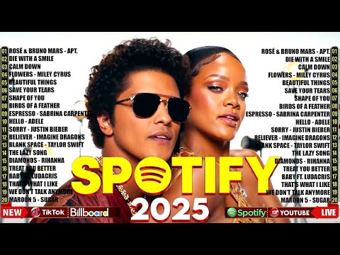 Selena Gomez, Bruno Mars, Maroon 5, Ed Sheeran, Rihanna, Zayn, Adele, Dua Lipa π Billboard Hot 100