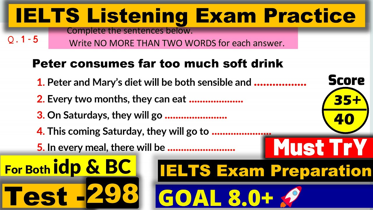 IELTS Listening Practice Test 2025 with Answers [Real Exam - 298 ]