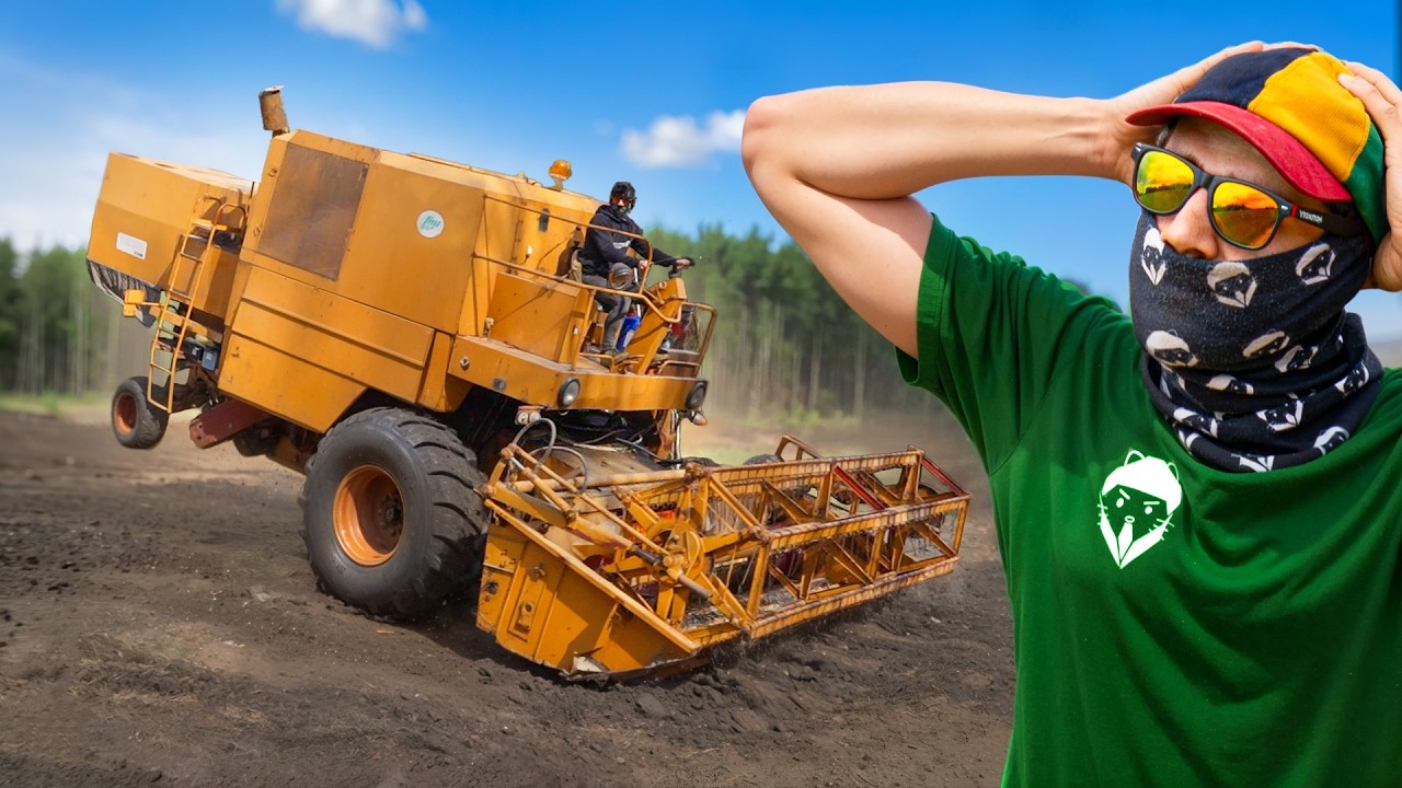 Jeździliśmy kombajnem Bizon na dwóch kołach