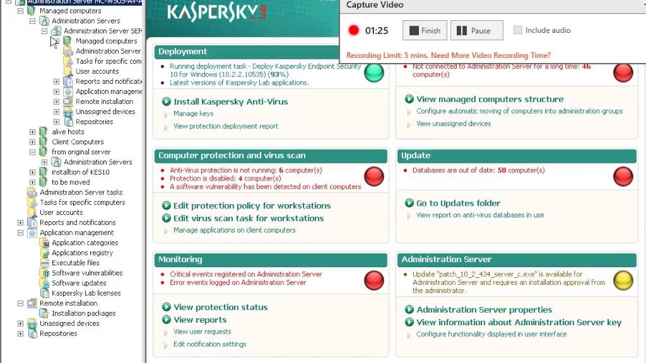 Install Kaspersky Slave Administration Server